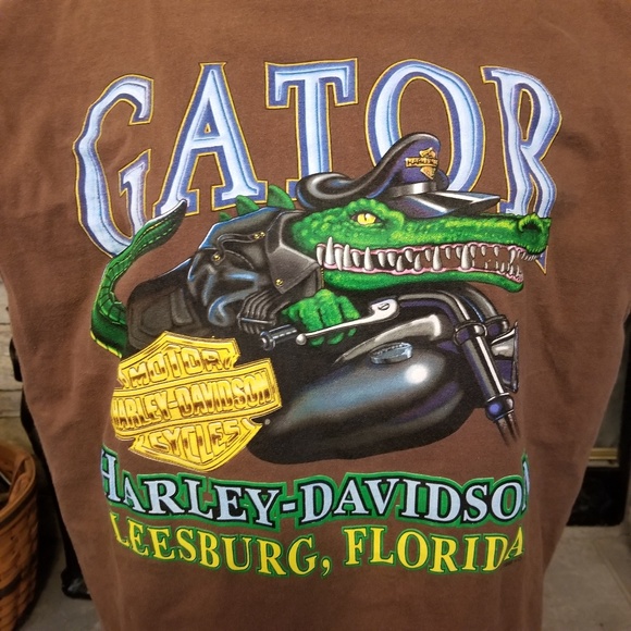 Harley-Davidson Other - Vintage Harley Davidson Gator Shirt XL